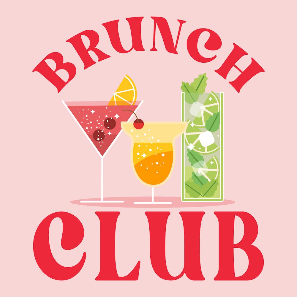 Brunch Club Art - Pink Cocktail Print - Bar Cart Decor 1
