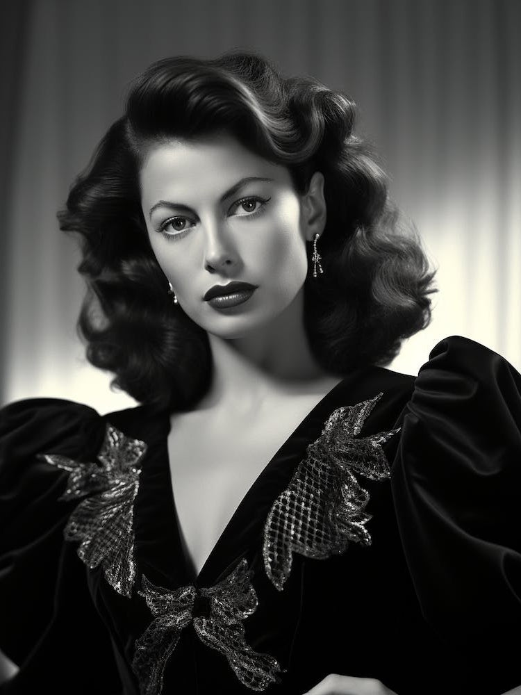 Black And White Photograph Of Ava Gardner 2
