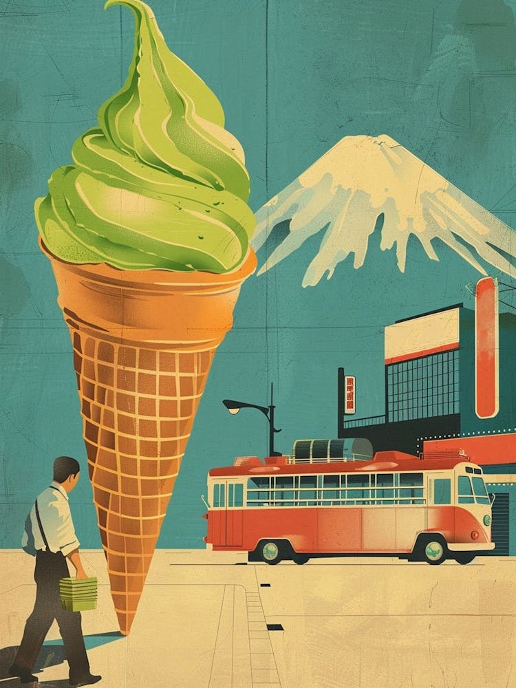 Matcha Ice Cream Japan Travel
