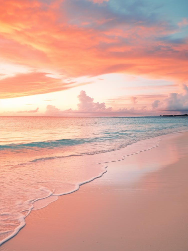 Bantayan Island Beach Philippines At Sunset 3