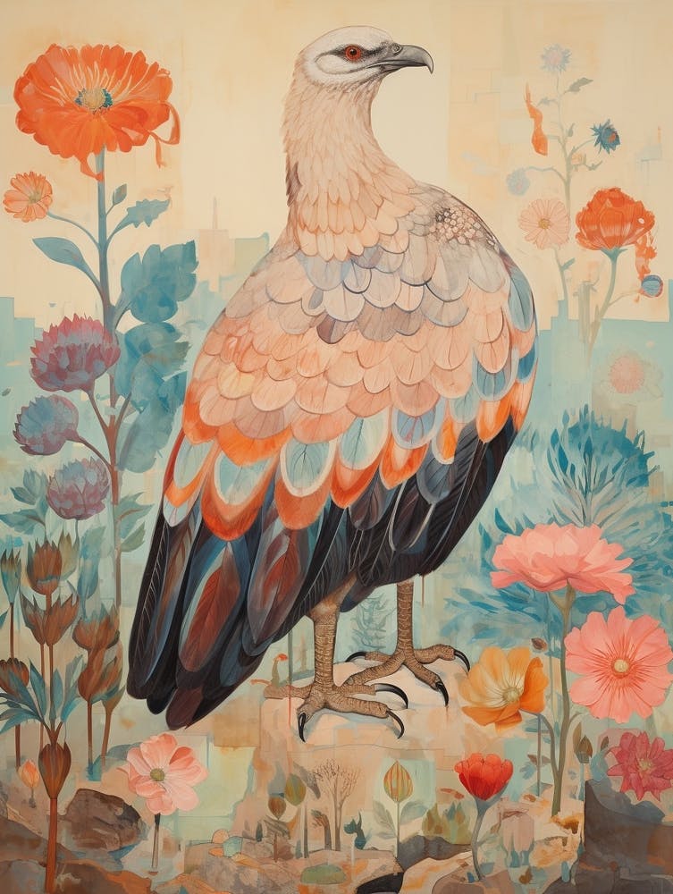 Peinture d'Oiseau Détaillée Vautour 3