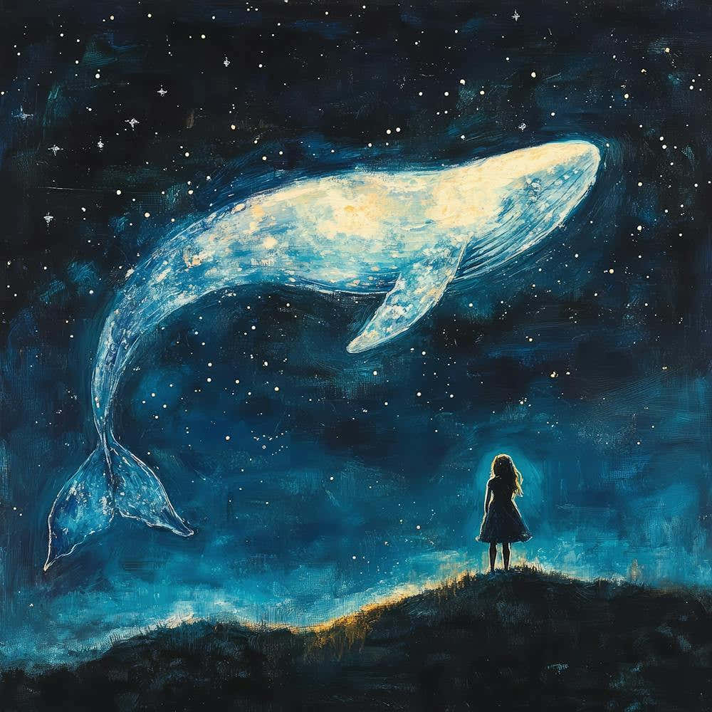 Whale In The Starry Night Sky 6