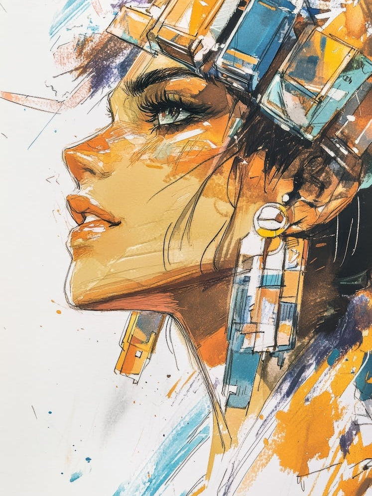 Abstract Figurative Painting