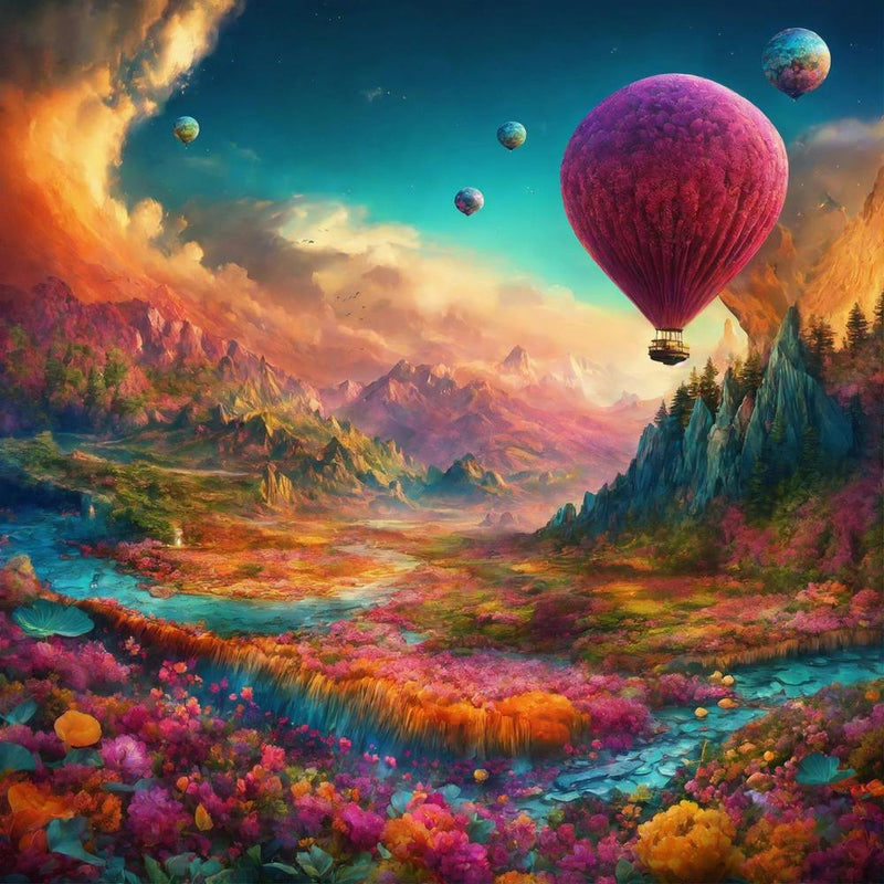 Hot Air Balloon In The Sky