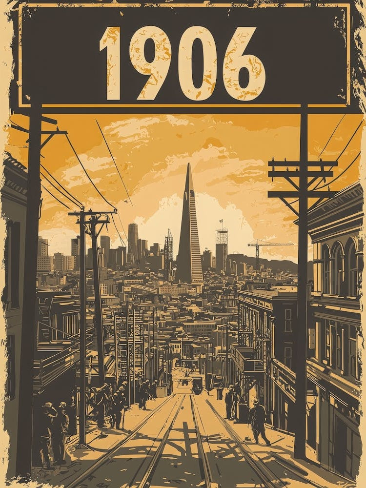 Aihrgdesign A Vintage Poster Depicting The Rebuilding Of San 5