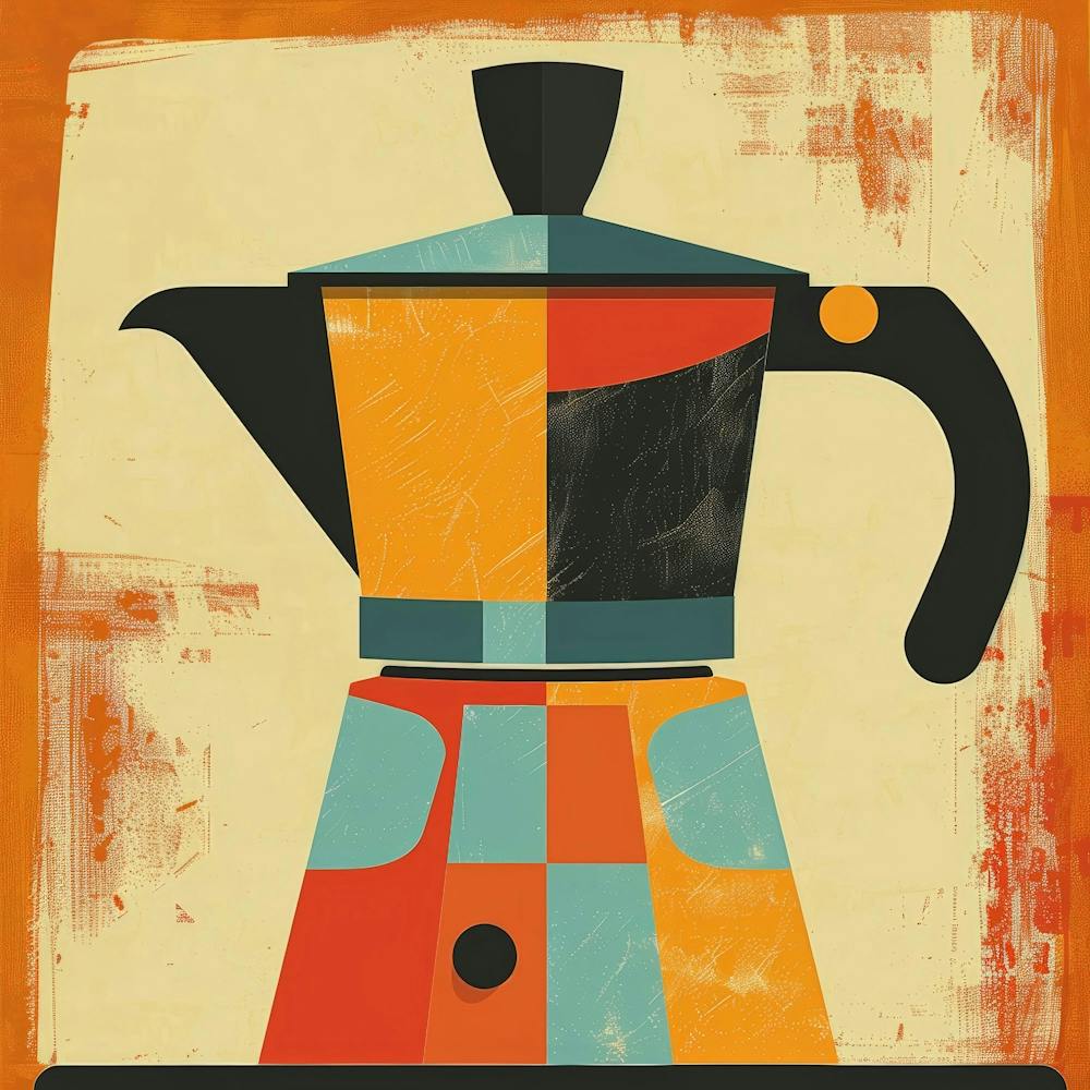 Coffee Pot Canvas Print 1