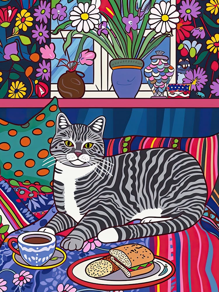 Tea Time With A American Shorthair 3