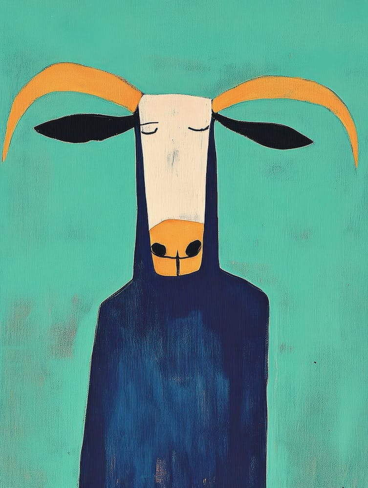 Cow With Horns 4