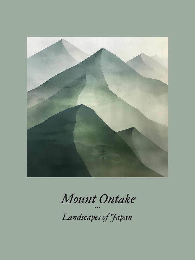 Landscapes Of Japan Mount Ontake