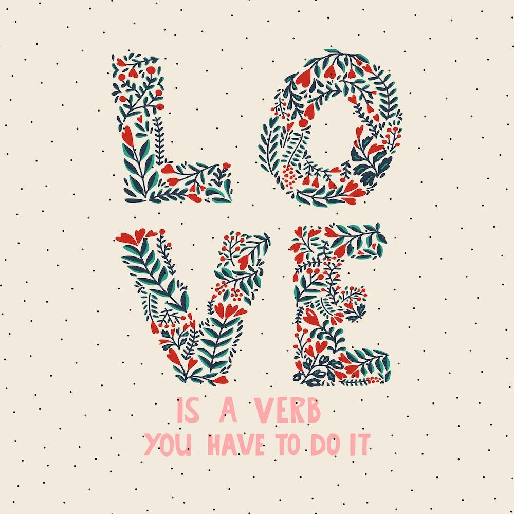 Love Is A Verb Square