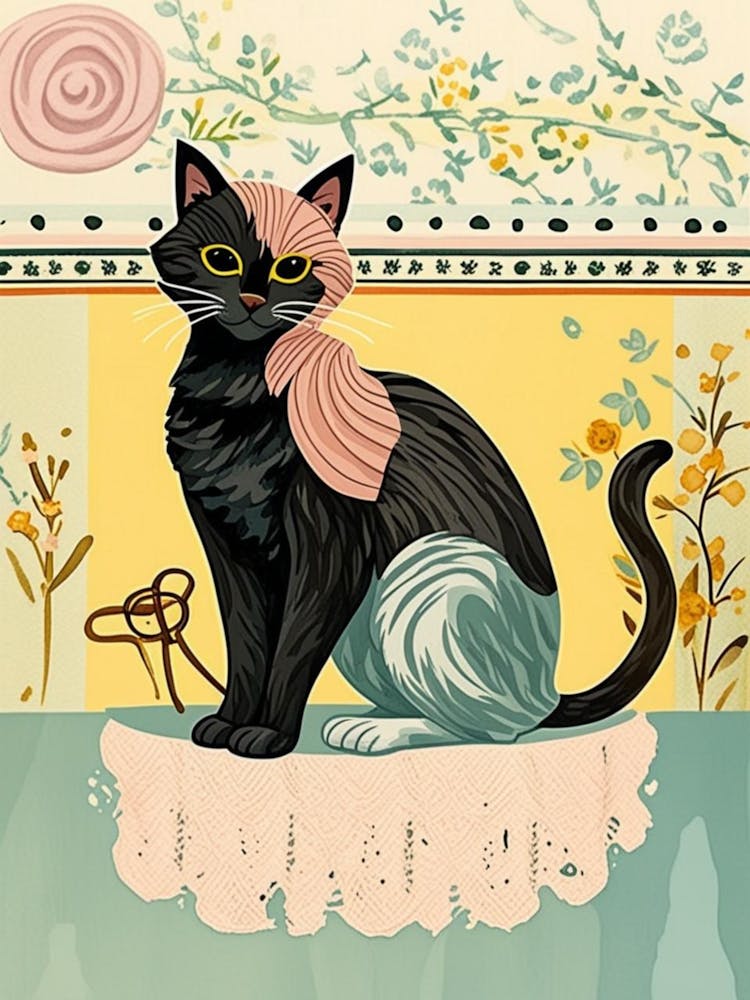Cat On A Shelf