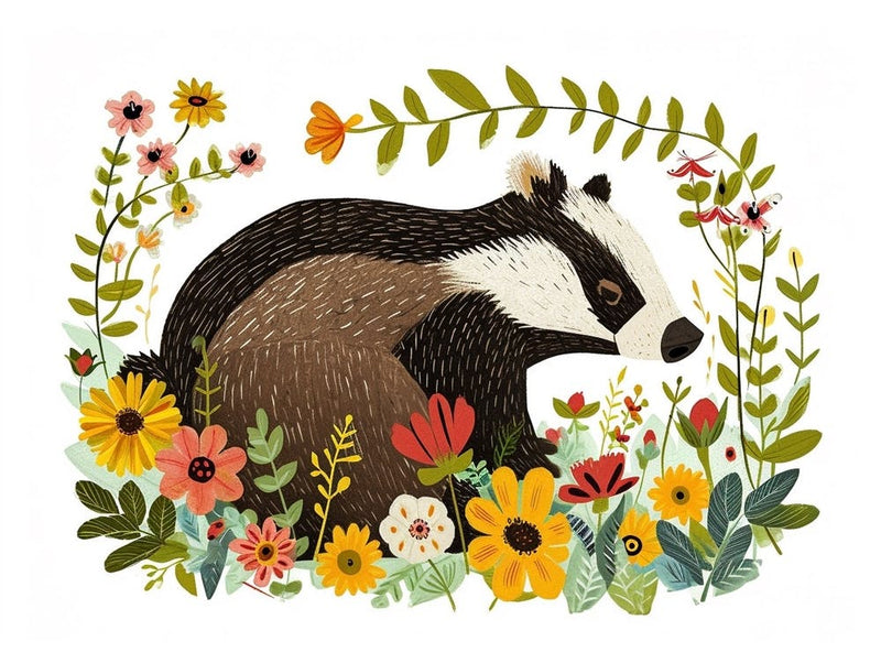 Little Floral Badger 3
