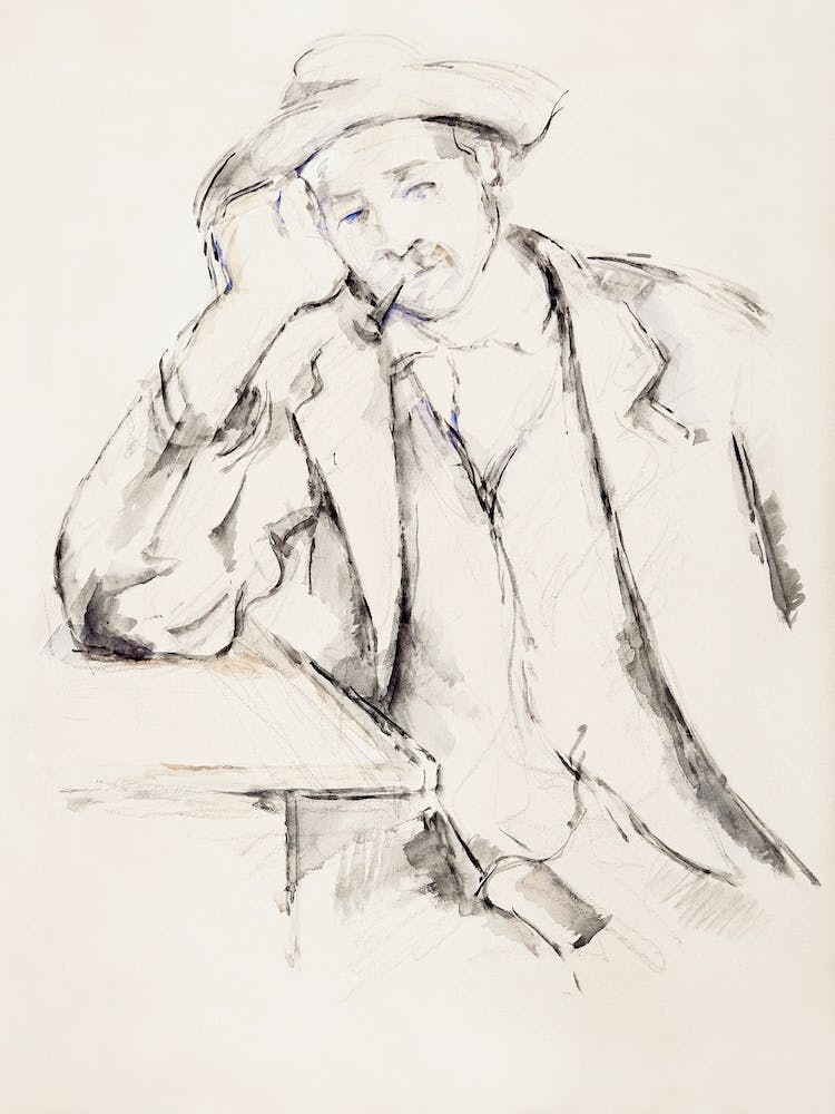 Leaning Smoker, Paul Cézanne