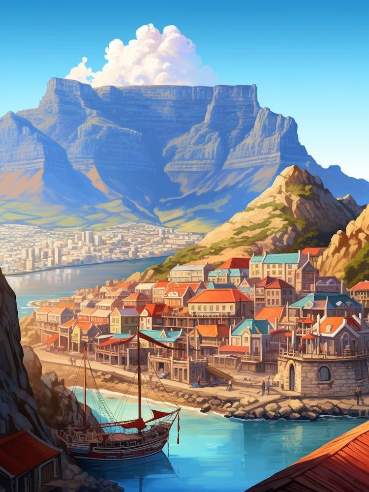 Table Mountain Cartoon 4