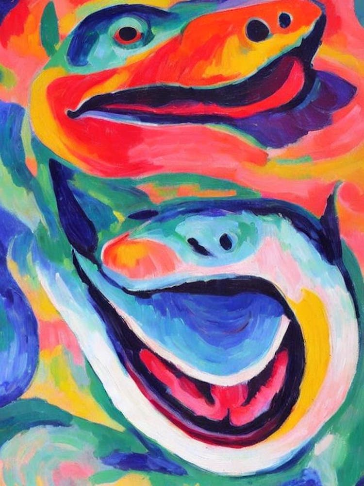 Megamouth Shark Matisse Inspired