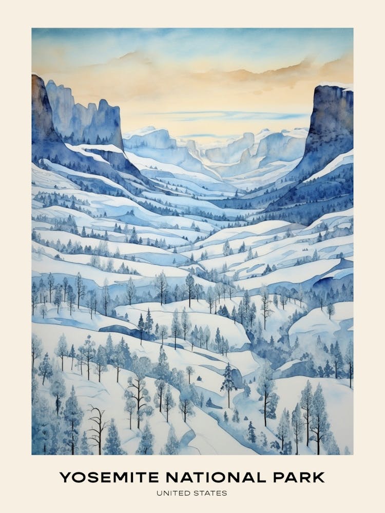 Yosemite National Park United States 4 Poster