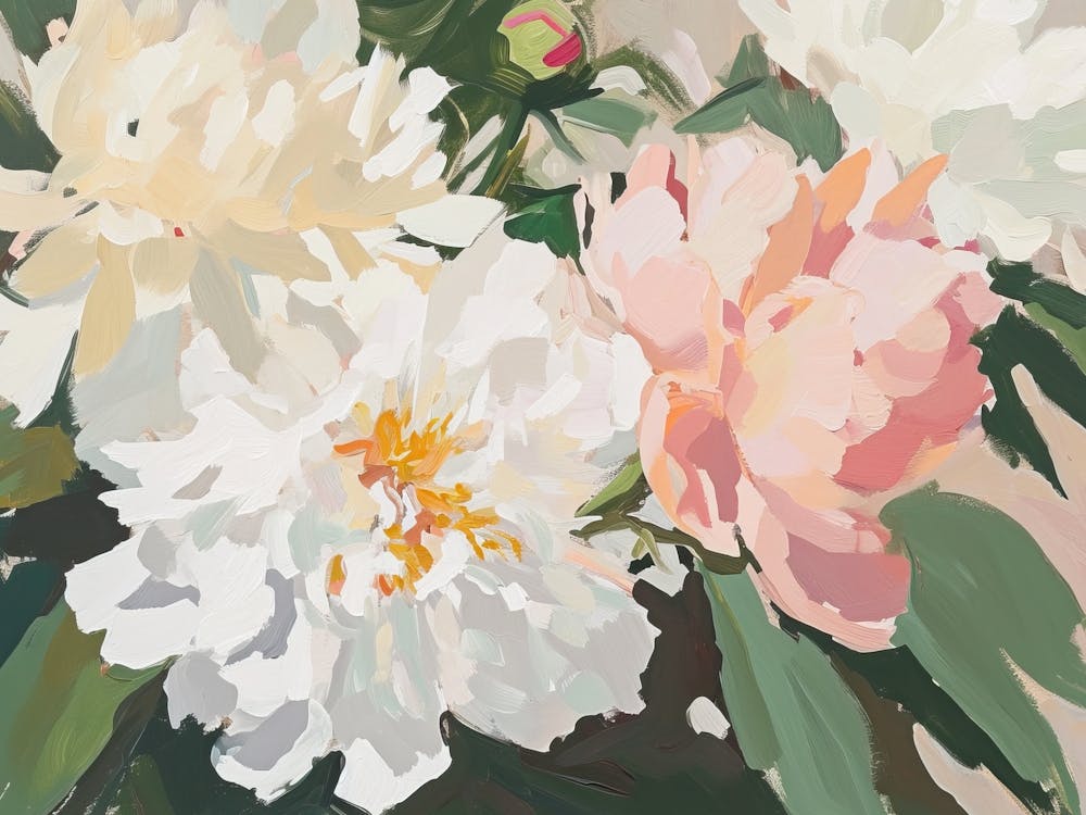 Peonies Painting