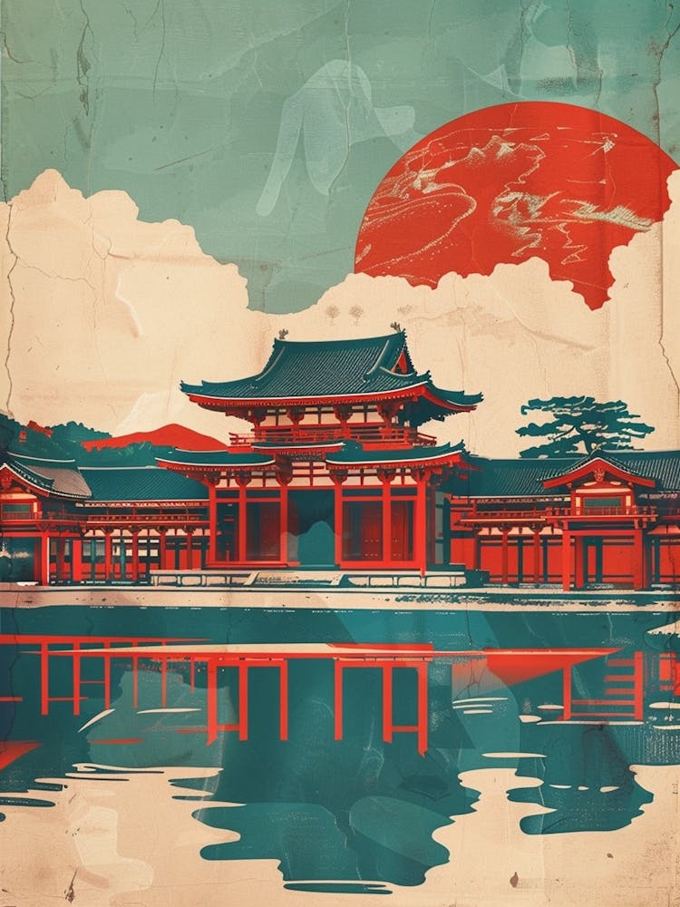 Okinawa Castle Japanese Travel Mid Century Modern