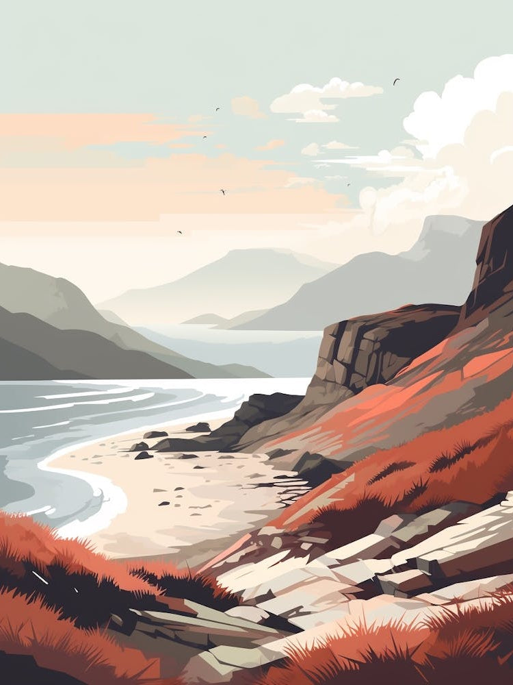 West Highland Coast Path Scotland 4 Hiking Trail Landscape