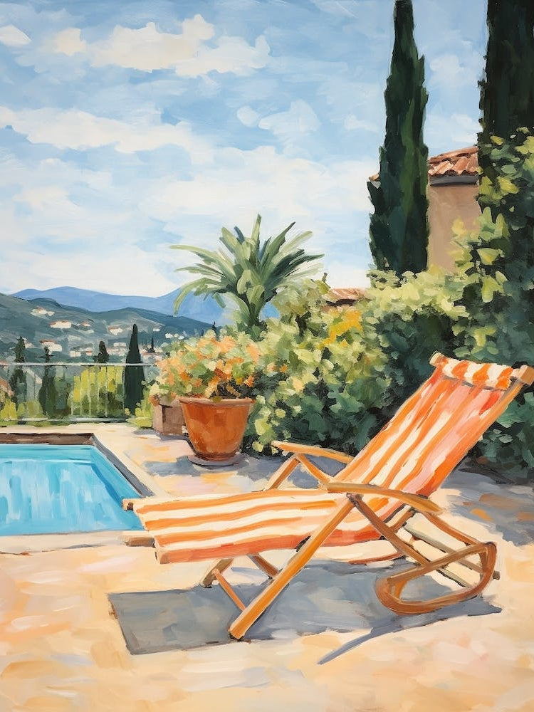 Sun Lounger By The Pool In Florence Italy 2