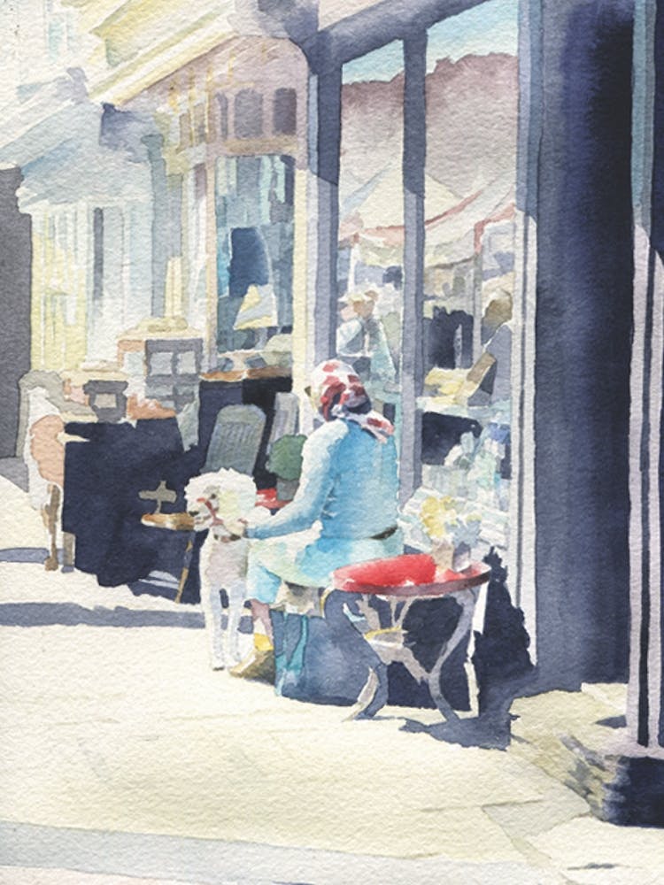 Woman And Her Dog