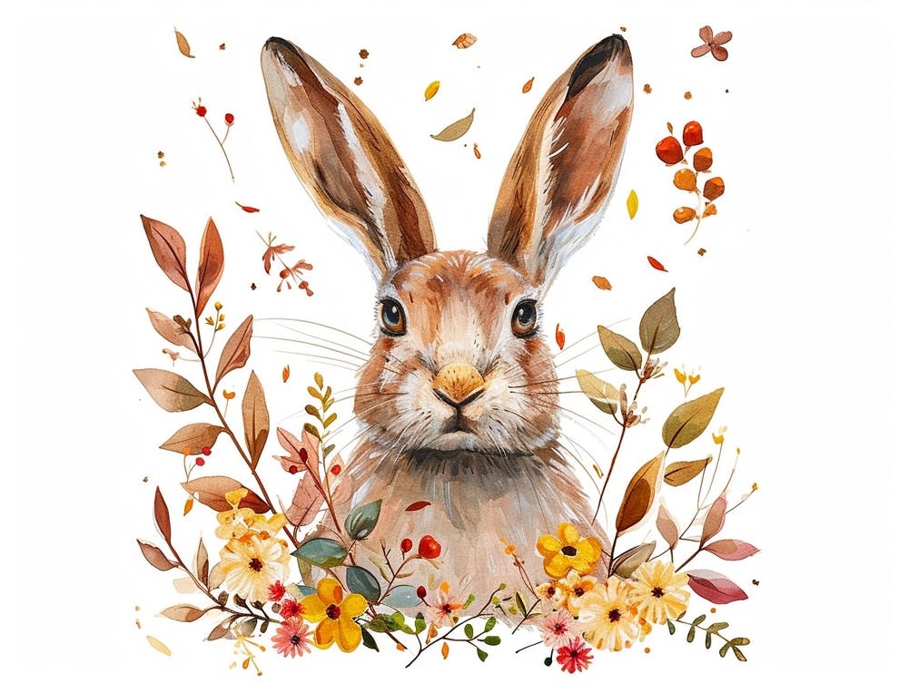 Little Floral Arctic Hare 3