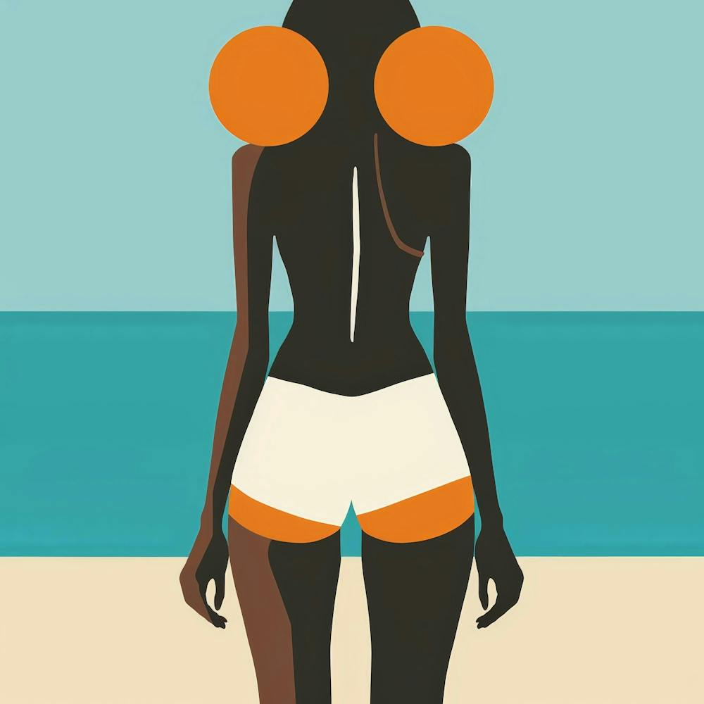 Frau am Strand 2