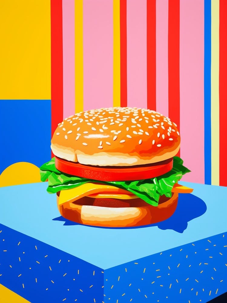 Retro Hamburger Colour Pop 6