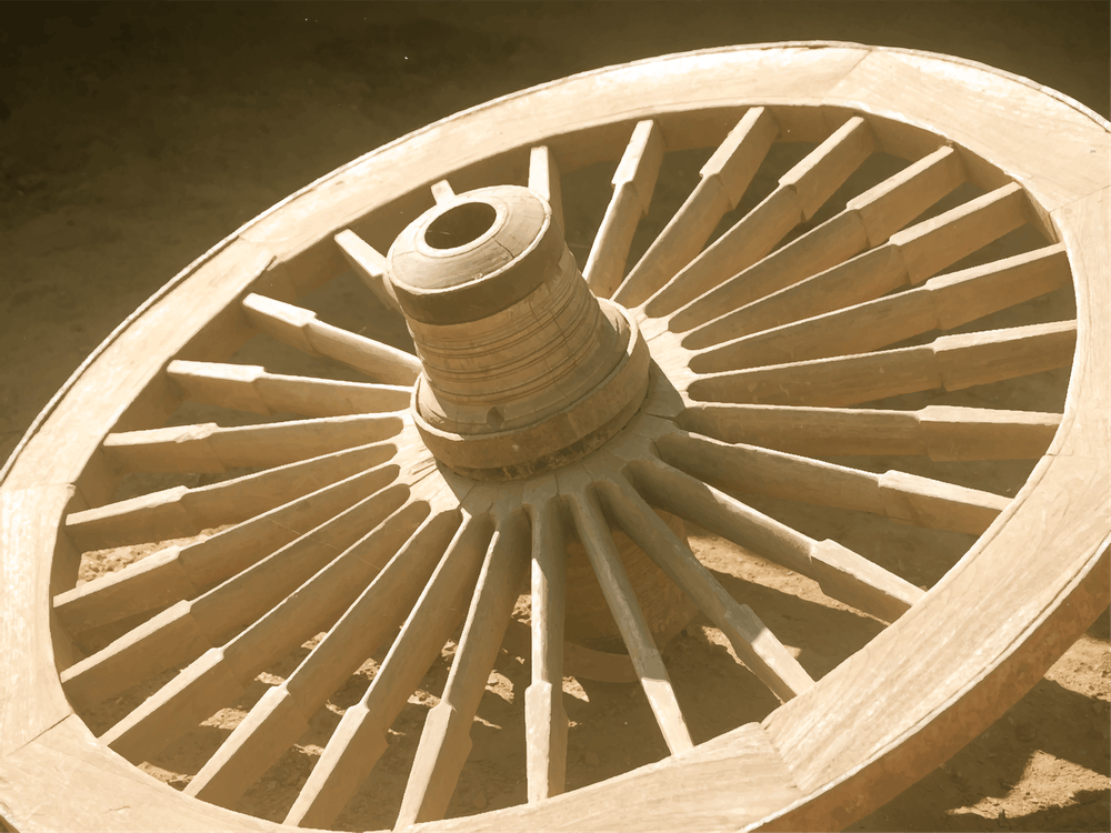 Wooden Wagon Wheel