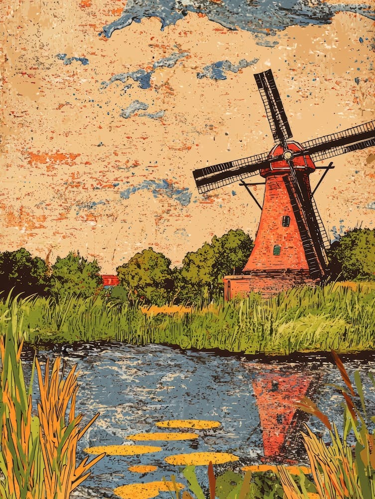 Windmill By The Water 1