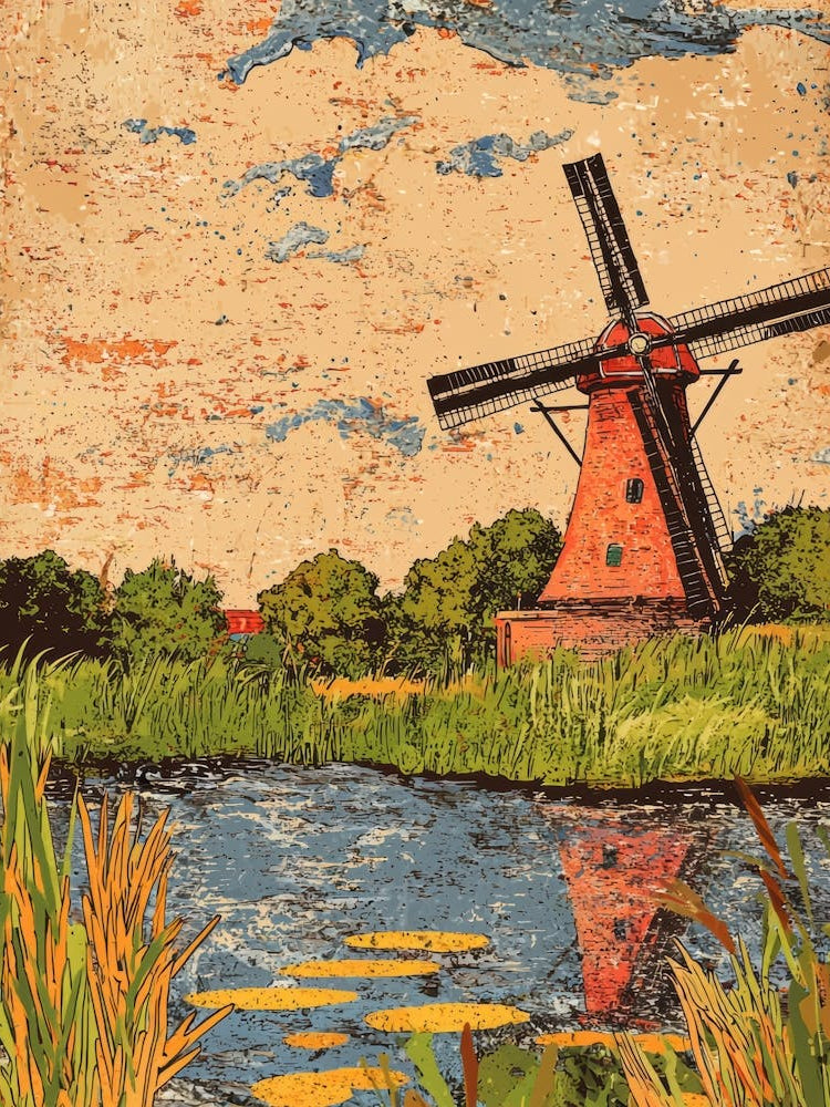 Windmill By The Water 1