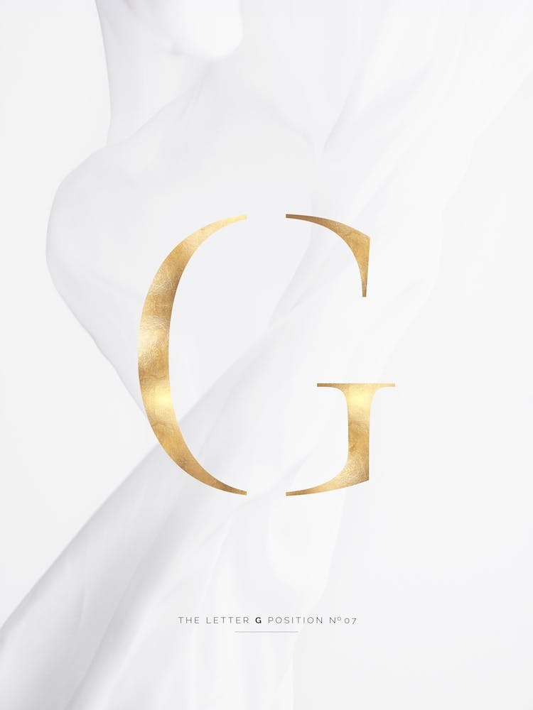 Letter G Gold