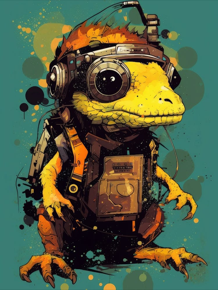 Poster Little Alien With Yellow 1