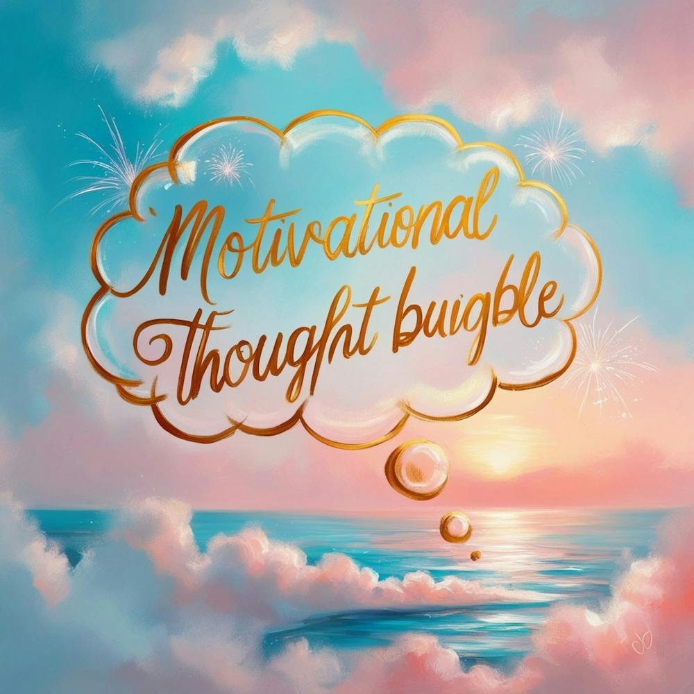 Default A Motivational Thought Bubble Illustrated In A Vibrant 2