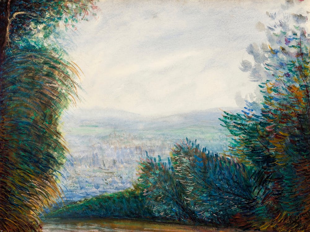 The Auvers Valley On The Oise River, Pierre Auguste Renoir