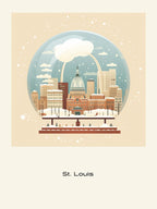 St Louis Missouri Usa Snowglobe Poster