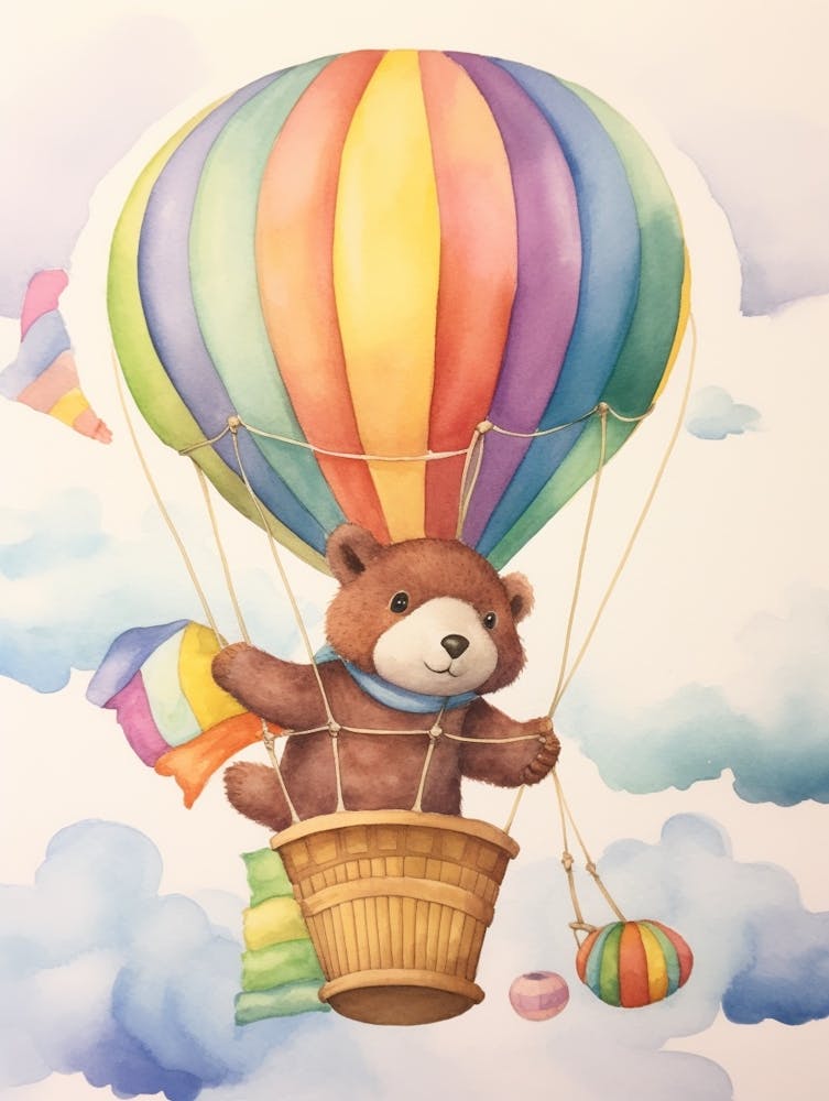Baby Otter 1 In A Hot Air Balloon