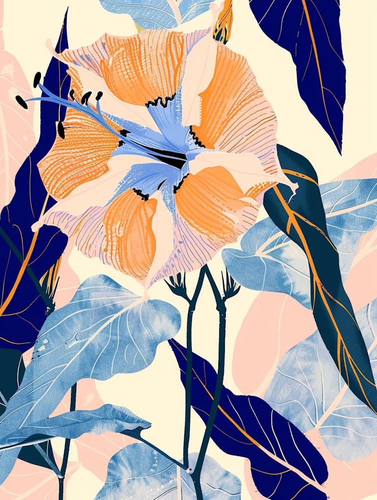 Colourful Flower Illustration Morning Glory 8