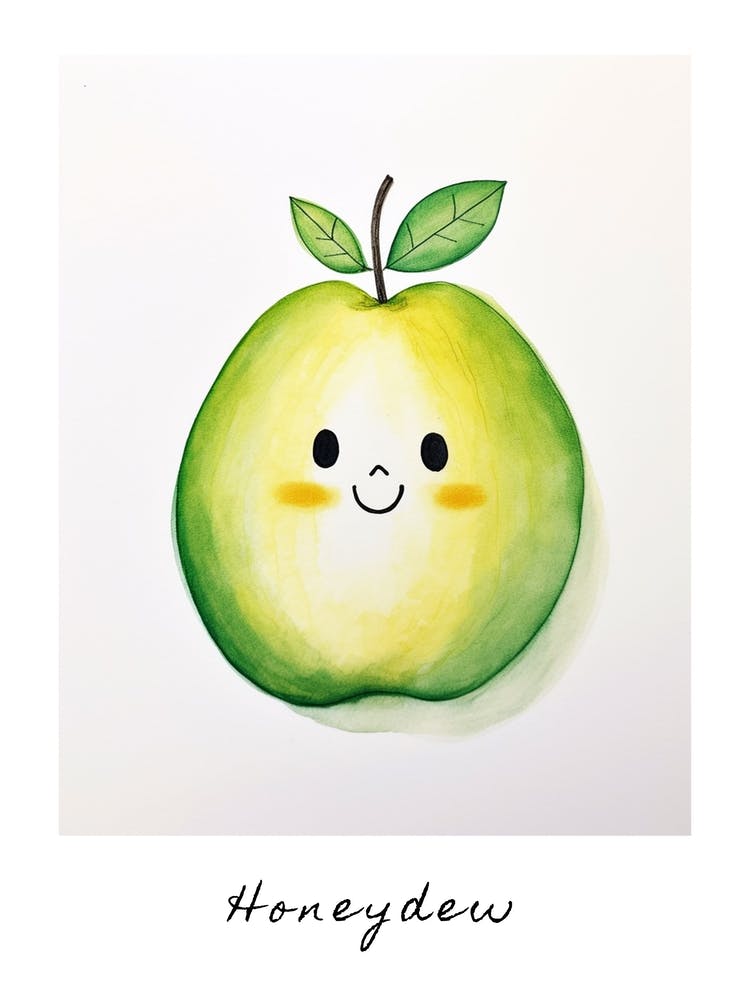 Affiche Melon Miel Amical Pour Enfants