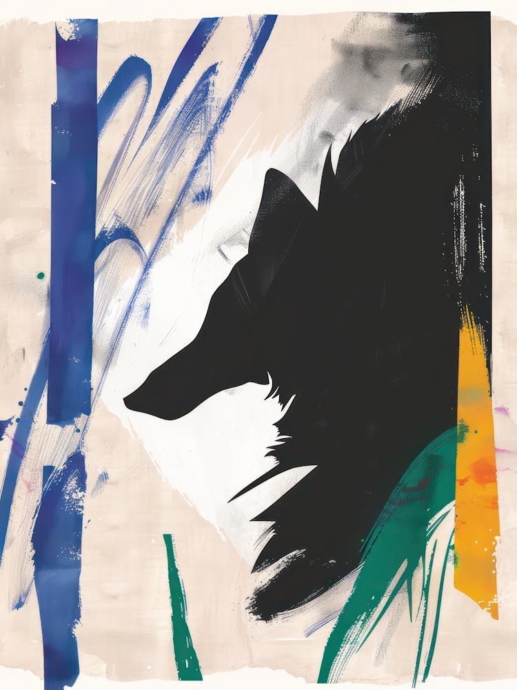 Wolf 2 Cut Out Collage