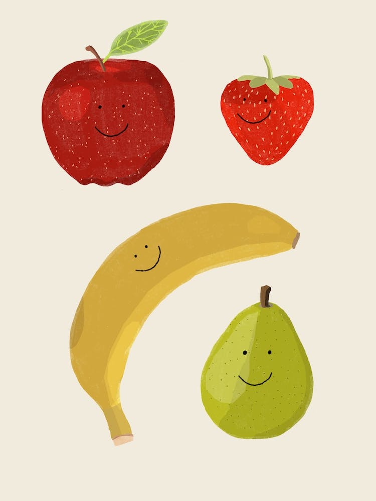 Glückliche Banane