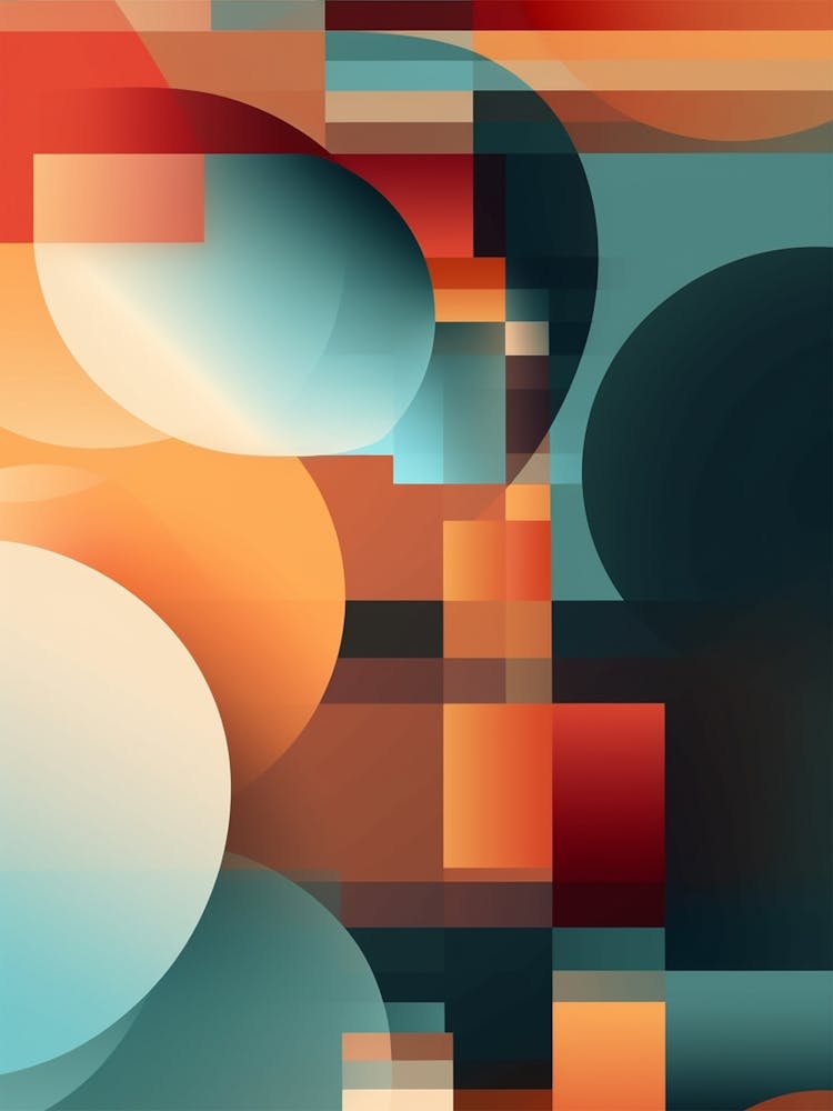 Mid Century Abstract Retro