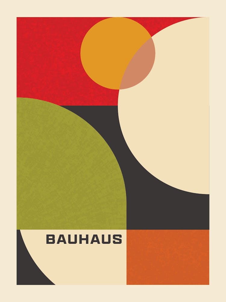 Bauhaus Abstract Colourful Print 1