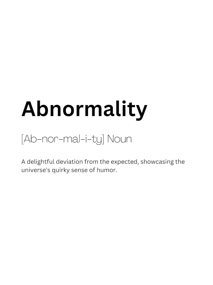 Abnormality Definition Meaning