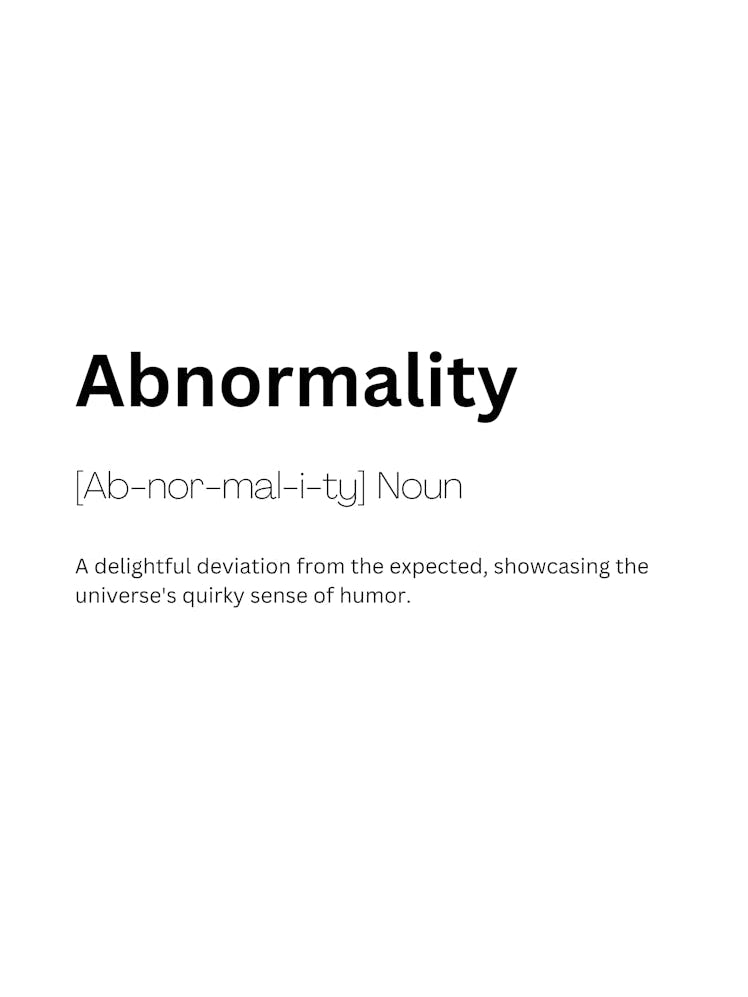 Abnormality Definition Meaning