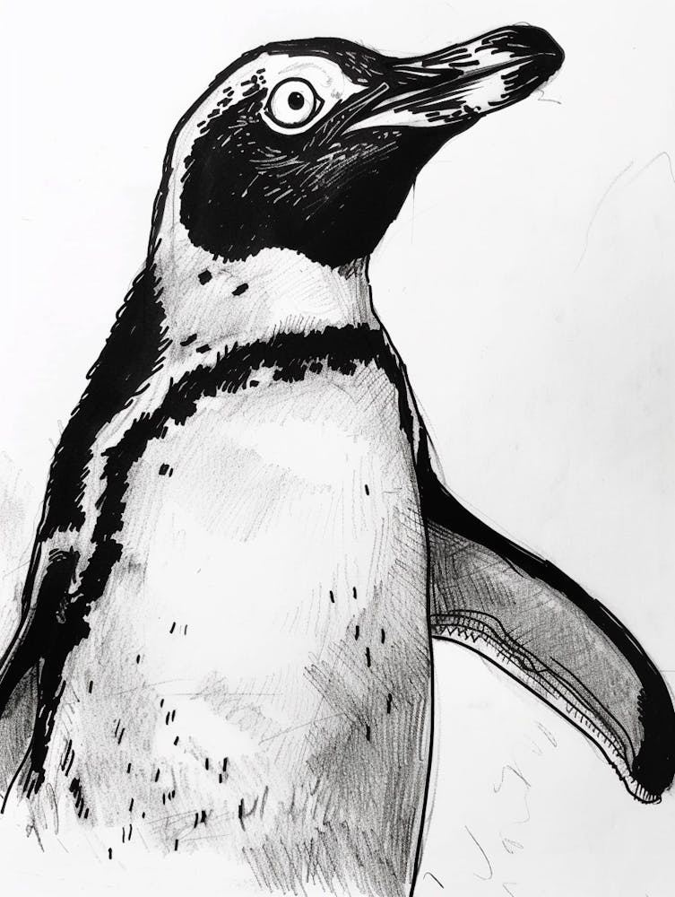 King Penguin Staring Curiously 4