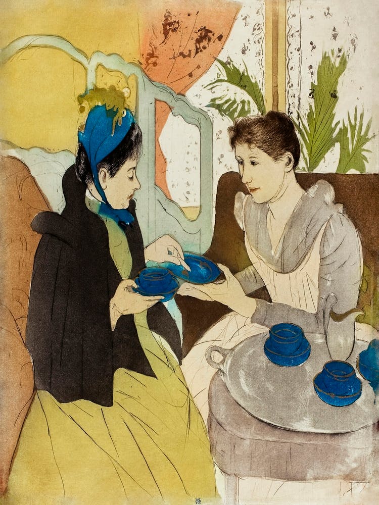 Afternoon Tea Party (1890–1891), Mary Cassatt