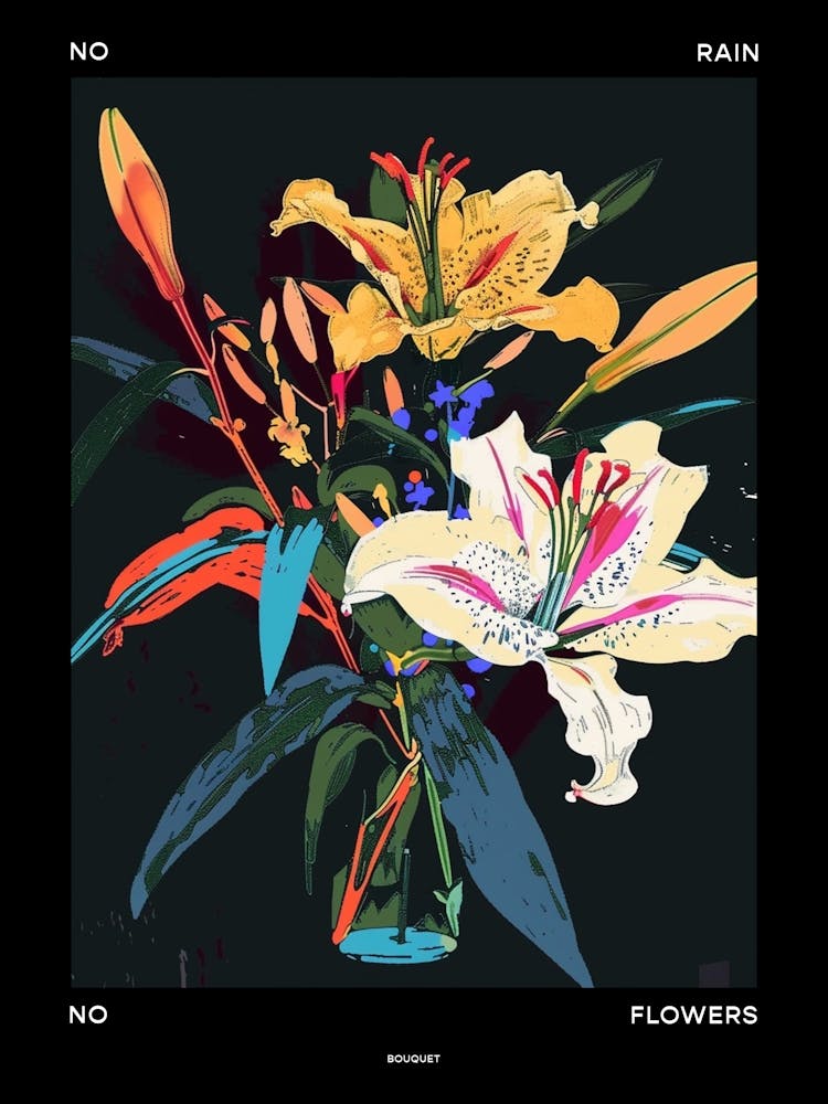 No Rain No Flowers Poster Bouquet 7