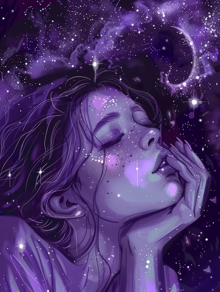Girl With Stars In The Sky