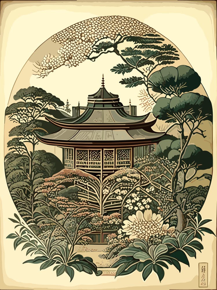Tofuku Ji, Japan – Vintage Botanisch